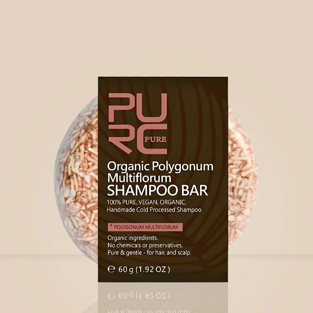 PurcPure Hair Brown: Shampoo em Barra para Escurecer Cabelo Branco