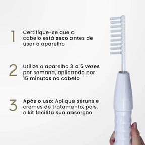 Kit Derma Capilar Alta Frequência: Tratamento Profissional em Casa