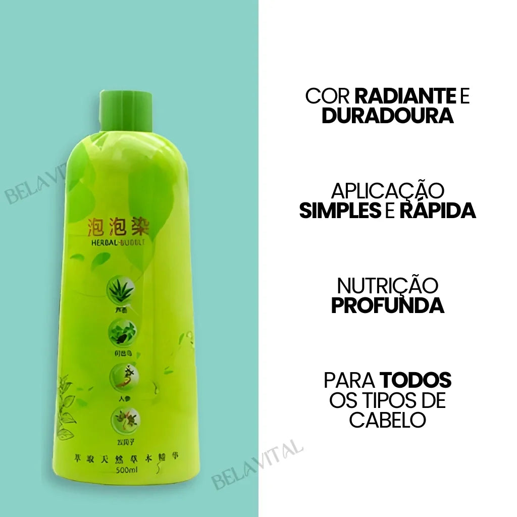 Shampoo Mágico Tintura 3 em 1: Cor Vibrante e Nutrição para seus Fios