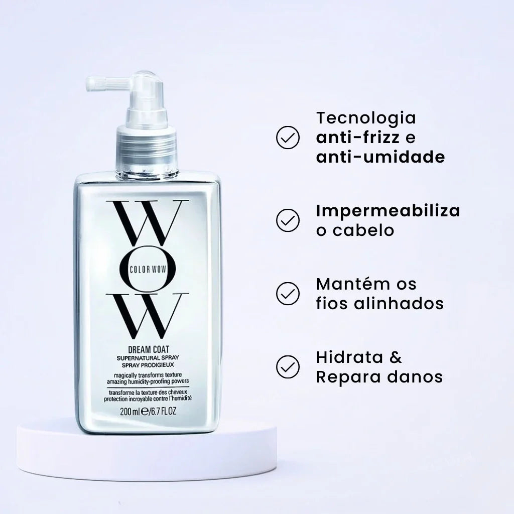 Spray WOW Dream Coat Supernatural: Transformação Anti-Frizz Duradoura